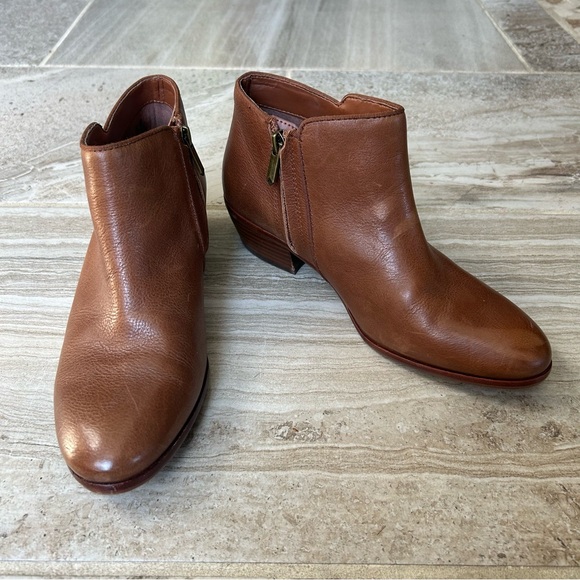 Sam Edelman Petty Chelsea Brown Leather Ankle Bootie, Size 8. - Picture 5 of 12